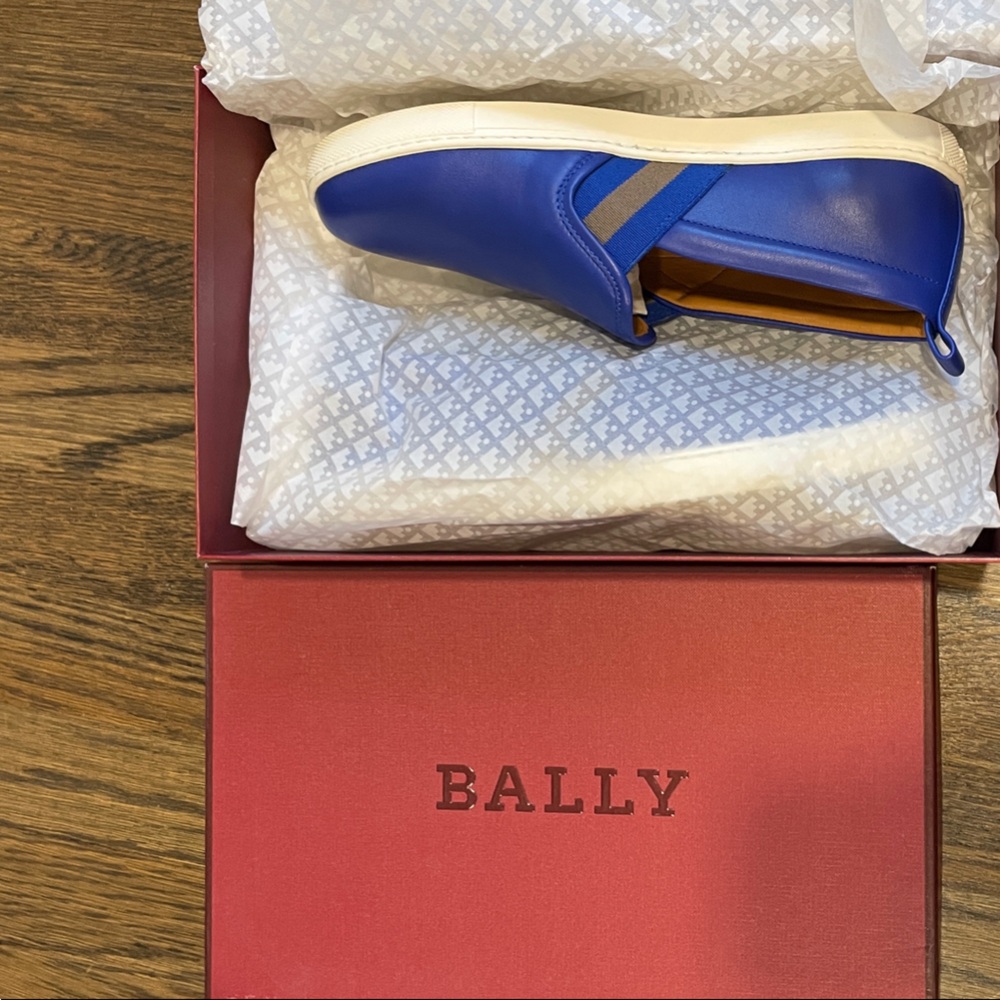 Vibrant Blue Slip-On Sneakers